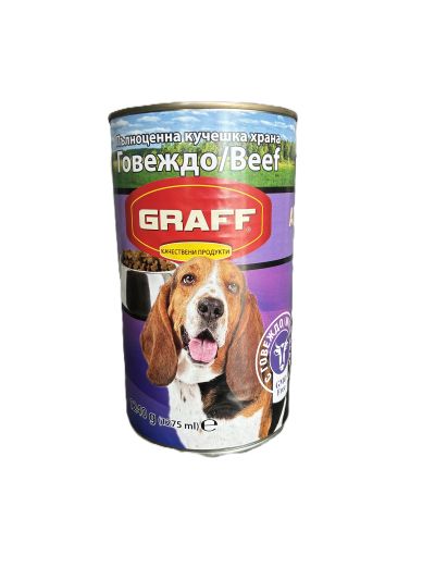 ГРАФ КОНСЕРВА ЗА КУЧЕТА С ГОВЕЖДО МЕСО 1.240кг