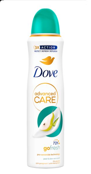 DOVE DEODORANT 150ML PEAR