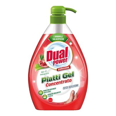 DUAL DISHWASHING DETERGENT 1L ALOE AND POMEGRANATE