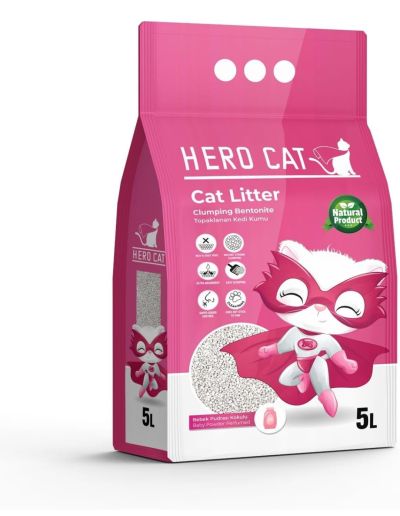 HERO CAT CAT TOILET PINK POWDER 5 KG