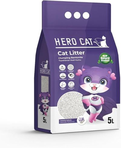 HERO CAT CAT TOILET LAVENDER 5 KG