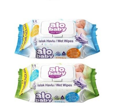 ALO BABY МОКРИ КЪРПИ 120БР С КАПАК