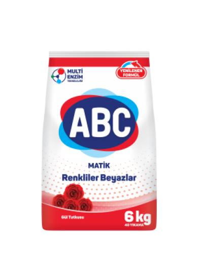 ABC ПРАХ ЗА ПРАНЕ 6КГ РОЗА 