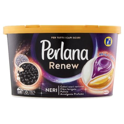 PERLANA LAUNDRY CAPS BOX 18PCS BLACK