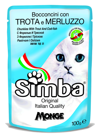 SIMBA ПАУЧ ЗА КОТКИ 100ГР РИБА ТОН 