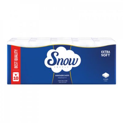 SNOW НОСНИ КЪРПИ 10БР 3ПЛАСТОВИ