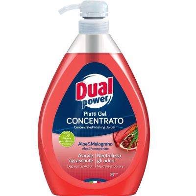 DUAL DISHWASHING DETERGENT 1L ALOE AND POMEGRANATE